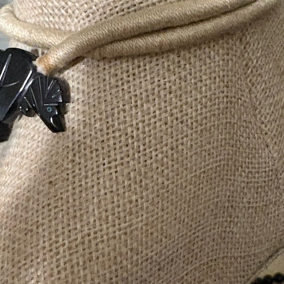 Native Made  Jet Kachina Necklace with turquoise inlay - Picture 4 of 4